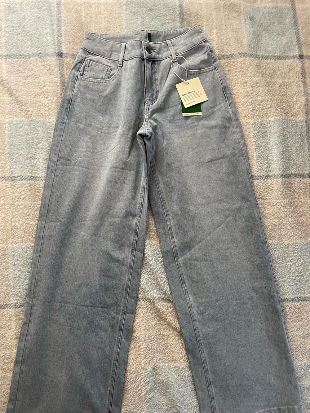 HALARA Women's Flare Jeans in Light Gray